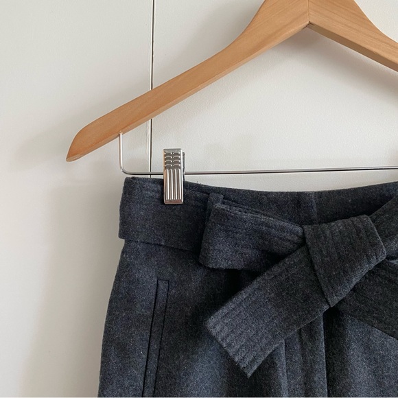 🍂 fall drop🍂 Wilfred Aritzia tie front pants wool dark grey - Picture 4 of 8